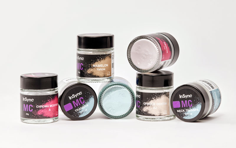 Insync MC Verblendkeramiksystem für EM- und NEM Legierungen im 14er-WAK-Bereich